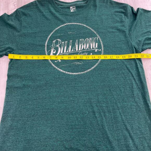 Billabong Green Short Sleeve Crew Neck Soft Circle Graphic T-Shirt Unisex Men XL - Picture 4 of 5
